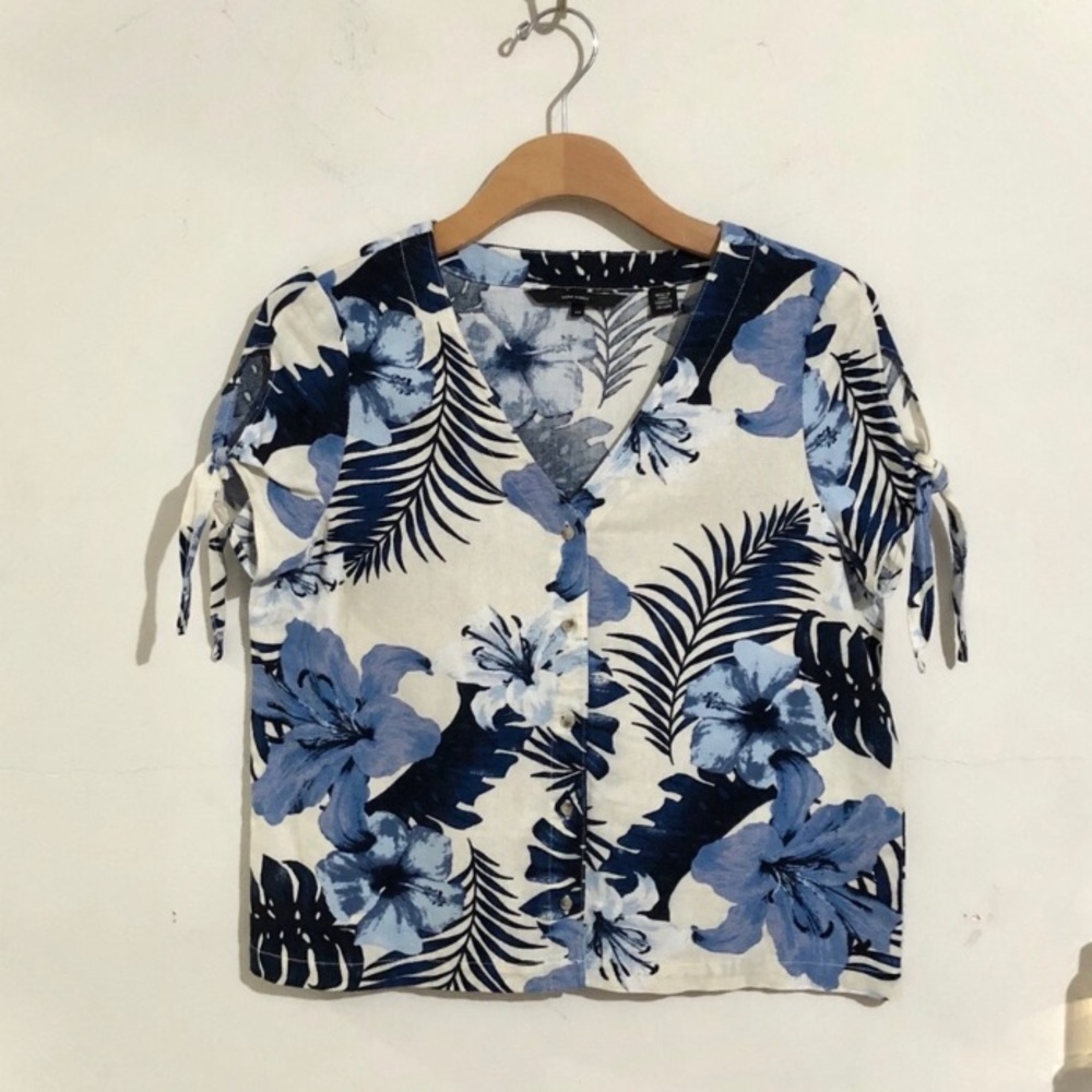 Vero Moda | Linen Tie-Sleeve🌸Tee
